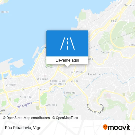 Mapa Rúa Ribadavia