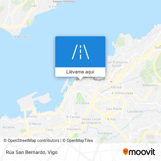 Mapa Rúa San Bernardo
