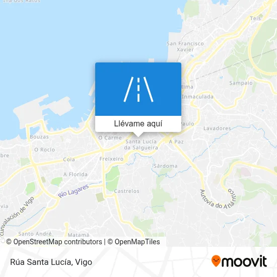 Mapa Rúa Santa Lucía