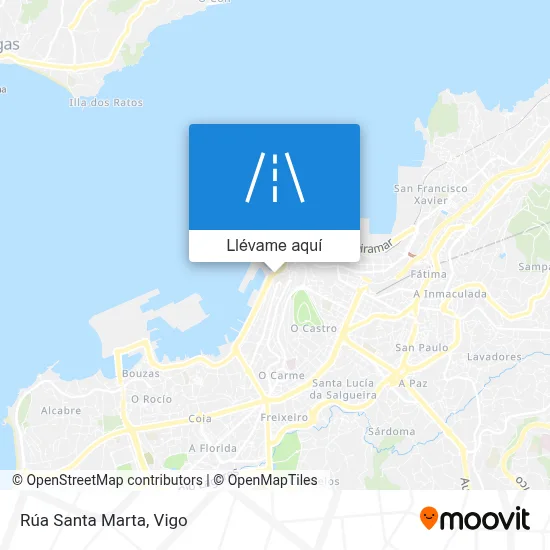Mapa Rúa Santa Marta