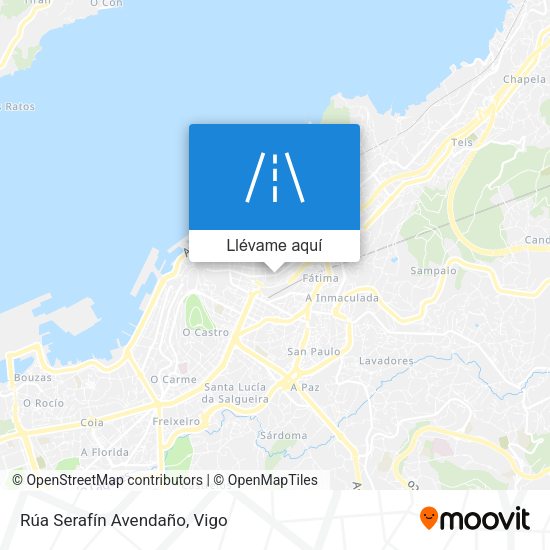 Mapa Rúa Serafín Avendaño