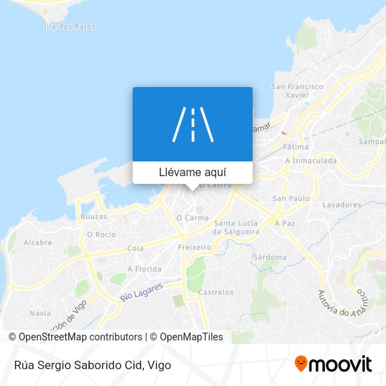Mapa Rúa Sergio Saborido Cid