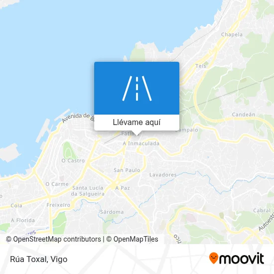 Mapa Rúa Toxal