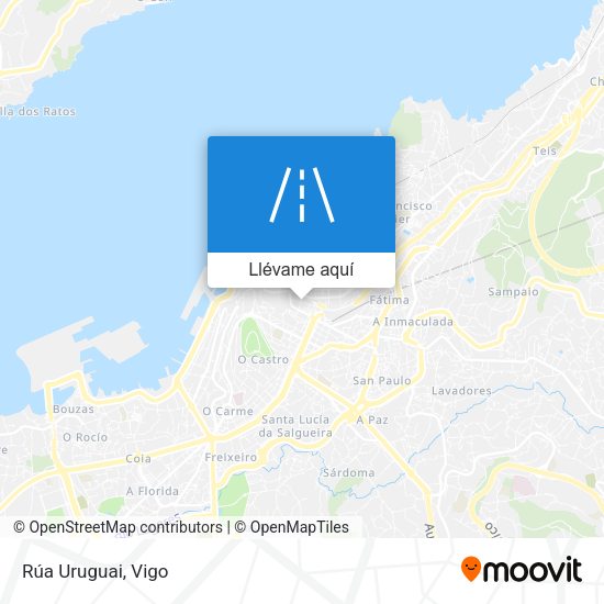 Mapa Rúa Uruguai