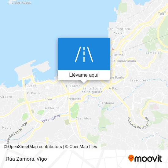 Mapa Rúa Zamora