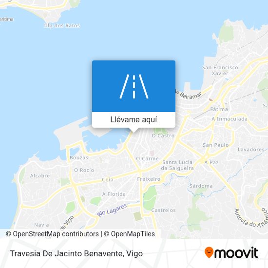 Mapa Travesia De Jacinto Benavente
