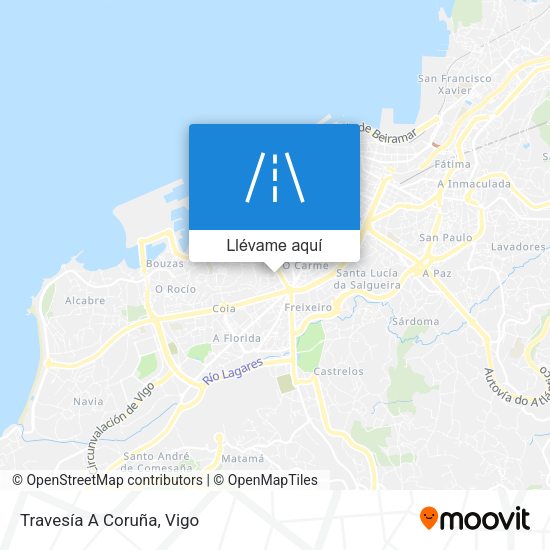 Mapa Travesía A Coruña