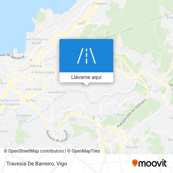 Mapa Travesía De Barreiro