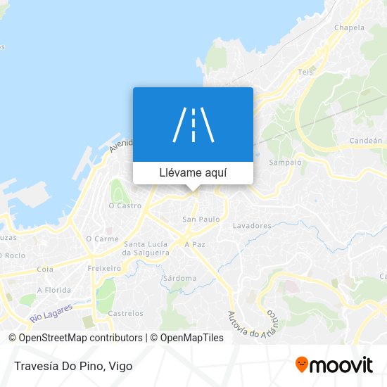 Mapa Travesía Do Pino