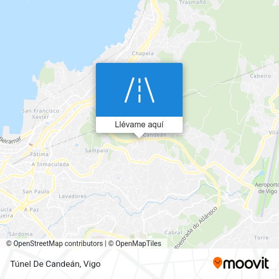 Mapa Túnel De Candeán