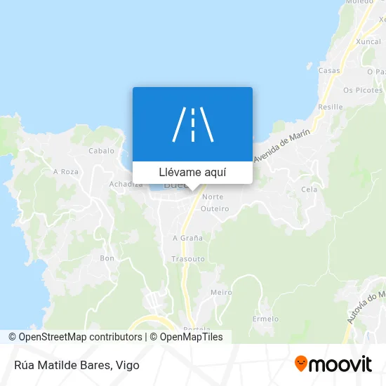 Mapa Rúa Matilde Bares
