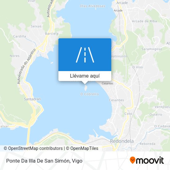 Mapa Ponte Da Illa De San Simón