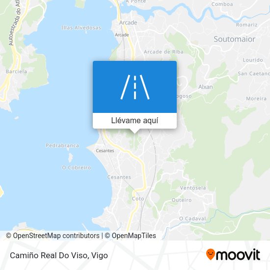 Mapa Camiño Real Do Viso