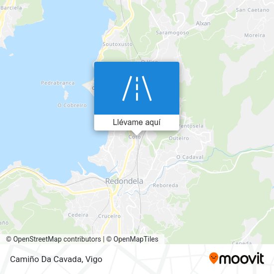 Mapa Camiño Da Cavada