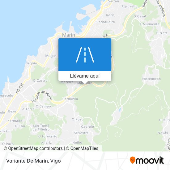 Mapa Variante De Marín