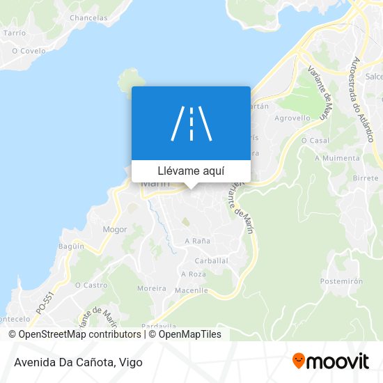 Mapa Avenida Da Cañota