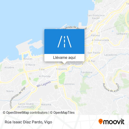 Mapa Rúa Isaac Díaz Pardo