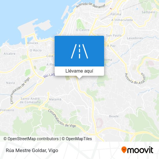 Mapa Rúa Mestre Goldar