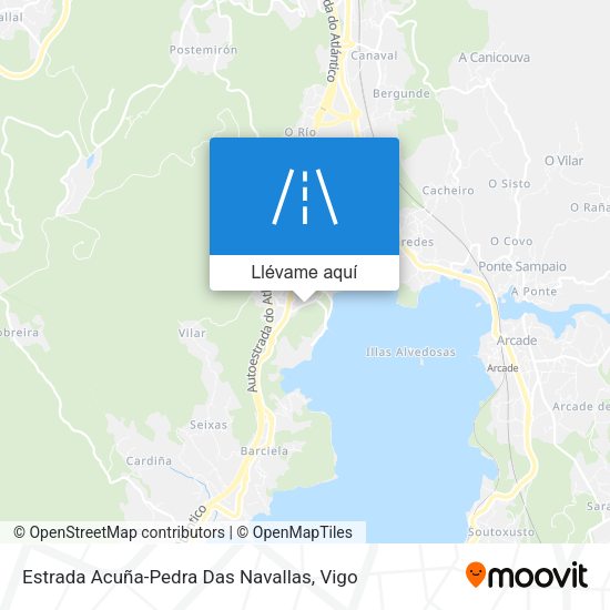 Mapa Estrada Acuña-Pedra Das Navallas
