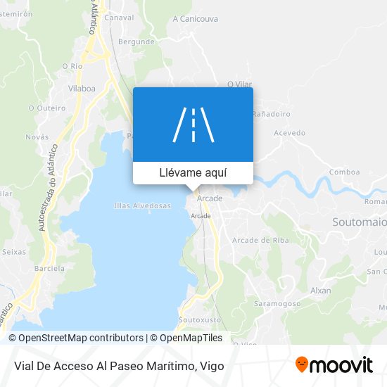 Mapa Vial De Acceso Al Paseo Marítimo