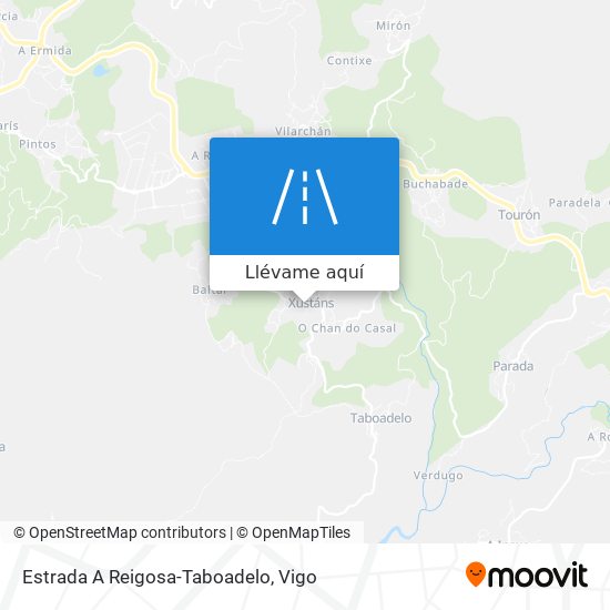 Mapa Estrada A Reigosa-Taboadelo