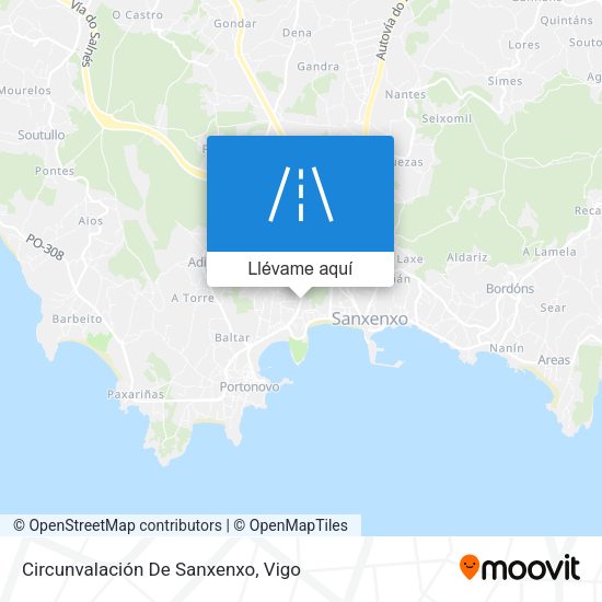 Mapa Circunvalación De Sanxenxo