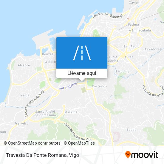 Mapa Travesía Da Ponte Romana