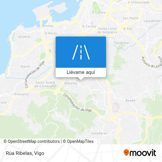Mapa Rúa Ribelas