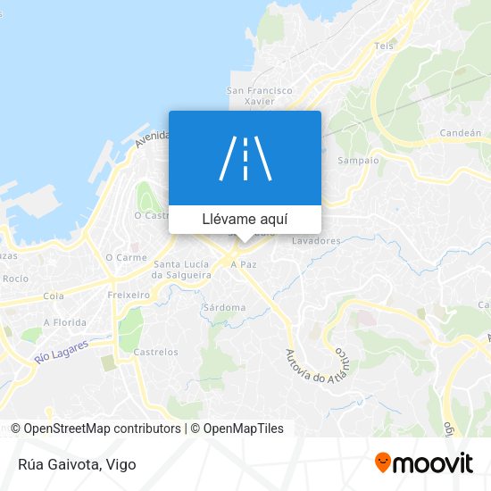 Mapa Rúa Gaivota