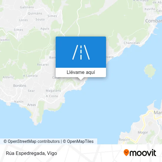 Mapa Rúa Espedregada