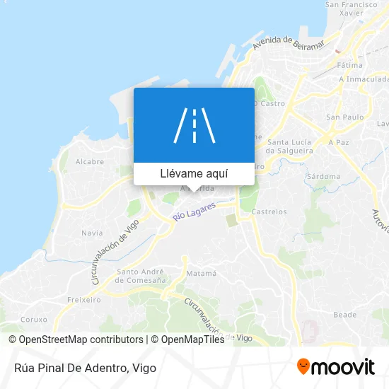 Mapa Rúa Pinal De Adentro