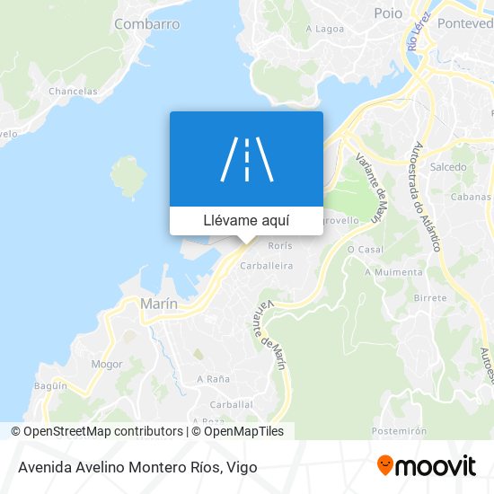 Mapa Avenida Avelino Montero Ríos