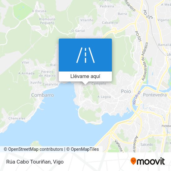 Mapa Rúa Cabo Touriñan
