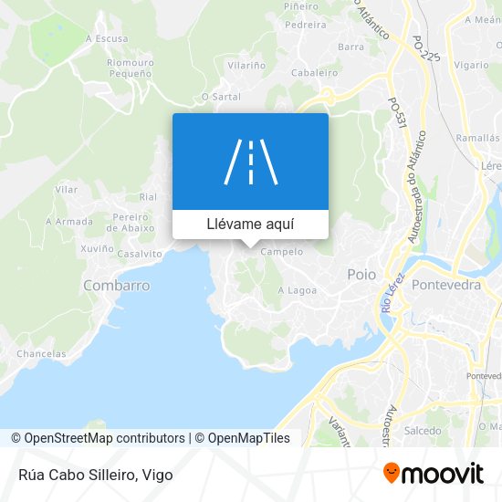 Mapa Rúa Cabo Silleiro