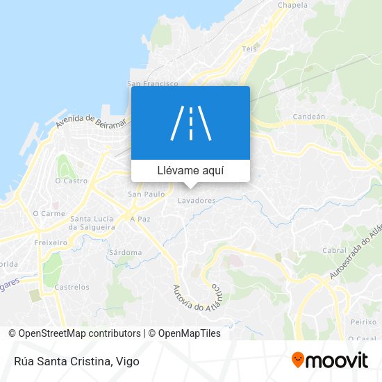 Mapa Rúa Santa Cristina