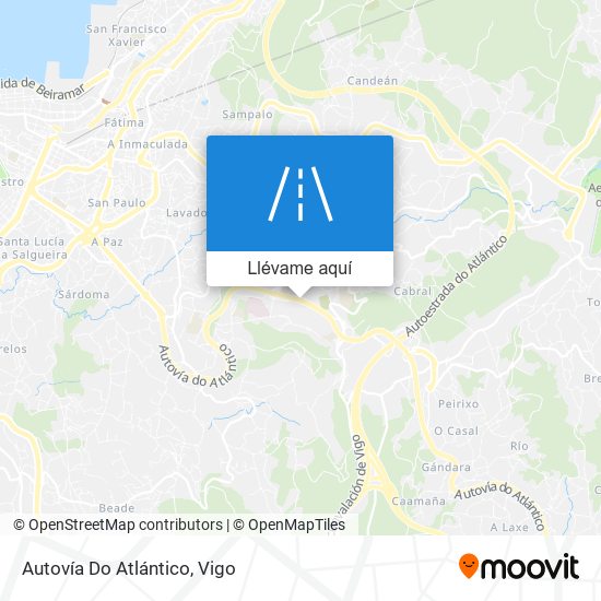 Mapa Autovía Do Atlántico