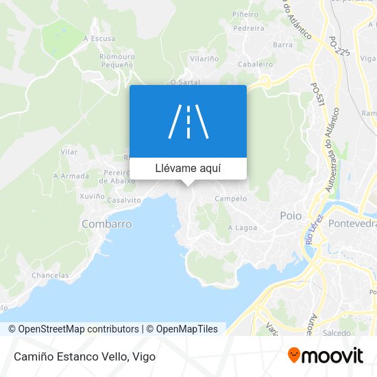 Mapa Camiño Estanco Vello