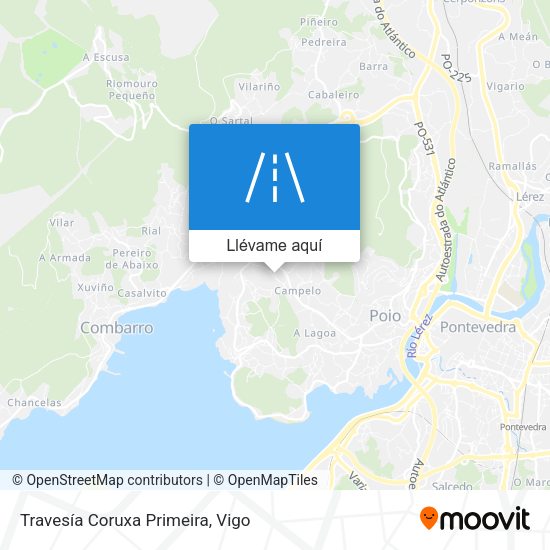 Mapa Travesía Coruxa Primeira