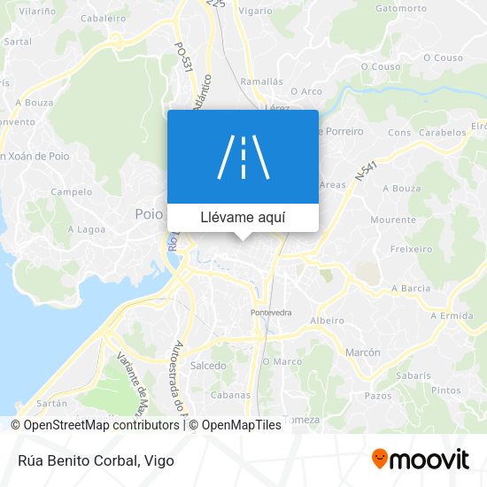 Mapa Rúa Benito Corbal