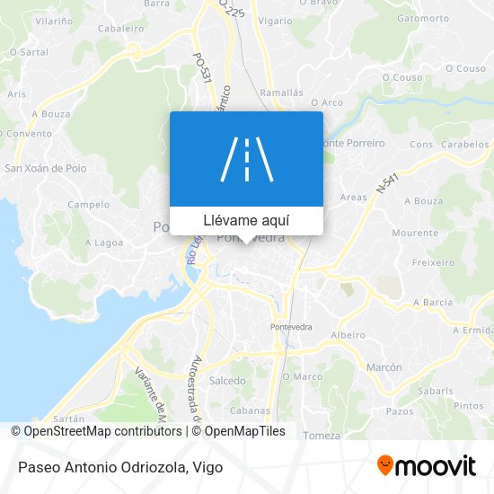 Mapa Paseo Antonio Odriozola