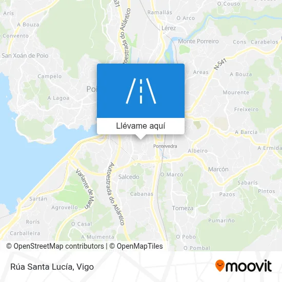 Mapa Rúa Santa Lucía