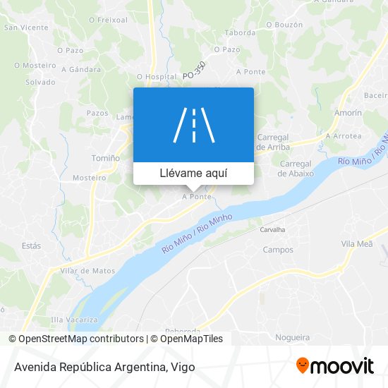 Mapa Avenida República Argentina