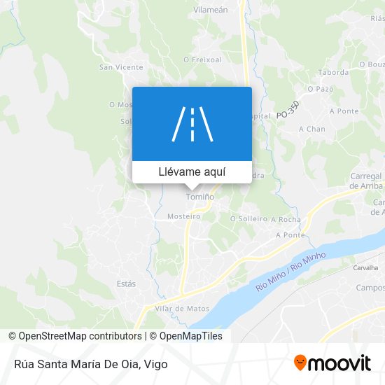 Mapa Rúa Santa María De Oia