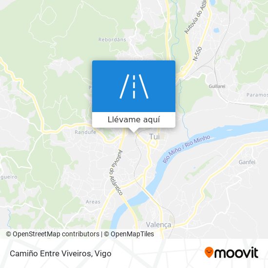 Mapa Camiño Entre Viveiros