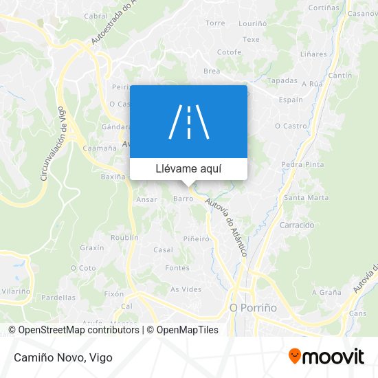Mapa Camiño Novo