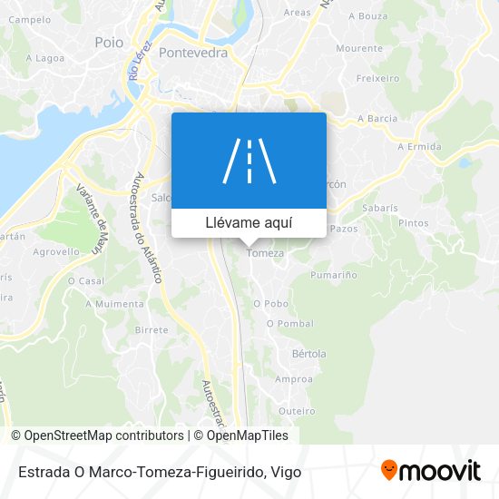 Mapa Estrada O Marco-Tomeza-Figueirido