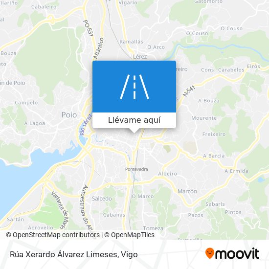 Mapa Rúa Xerardo Álvarez Limeses