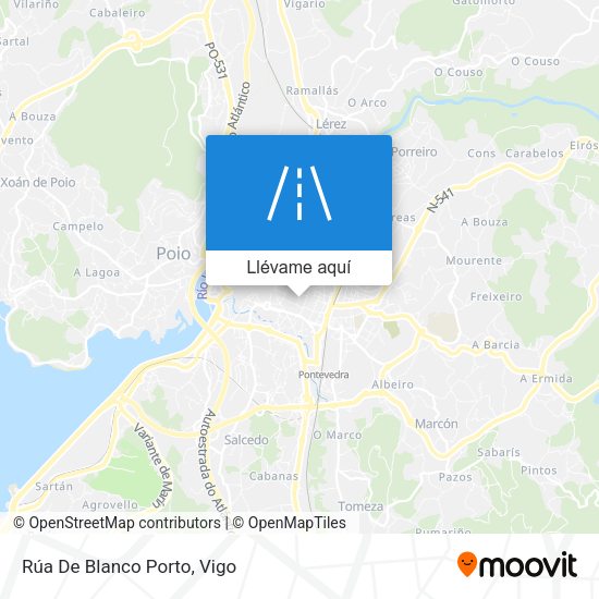 Mapa Rúa De Blanco Porto