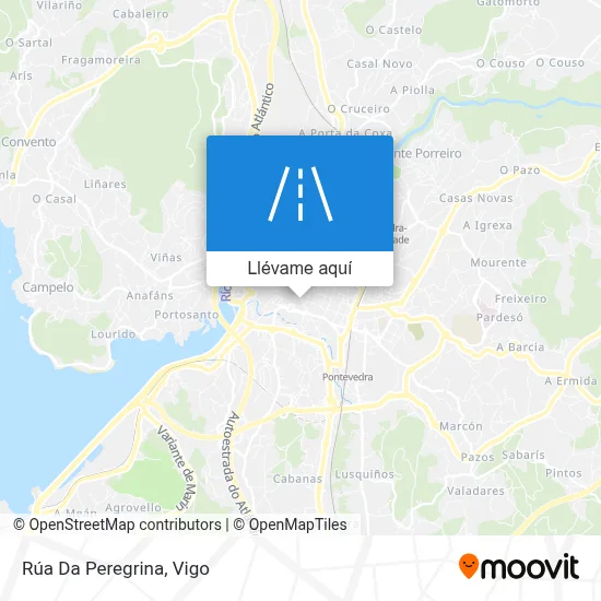 Mapa Rúa Da Peregrina