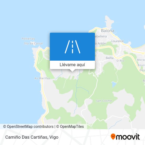 Mapa Camiño Das Cartiñas
